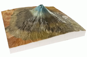 富士山立体地図(ジャンボカラー)