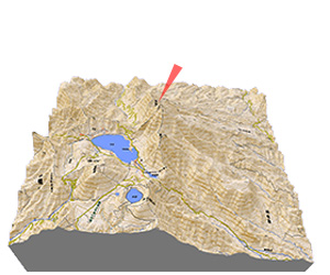 赤城山　立体地図・地形図
