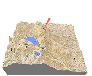赤城山 立体地図・地形図