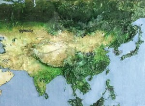 アジア立体地図