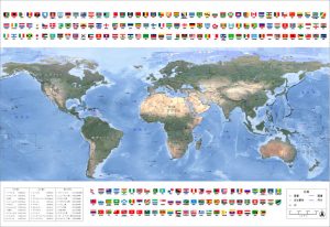 世界地図を特大サイズでオーダーメイド製作します。